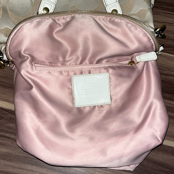 COACH Daisy Monogram Foldover Crossbody Purse - Picture 12 of 16